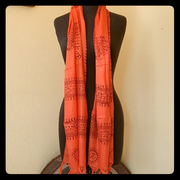 Accessories - Om Scarf, Yoga, Meditation